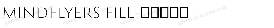 Mindflyers Fill字体转换